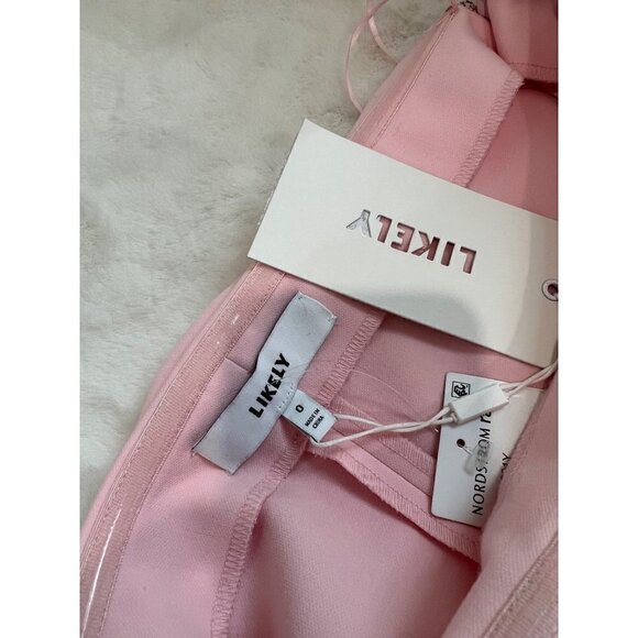 NWD LIKELY Size 0 DRIGGS DRESS off the shoulder Pink MSRP $178 - Picture 3 of 14